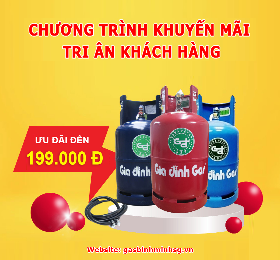 Giá Bình Gas Tháng 09/2026 Khuyến Mãi Lớn