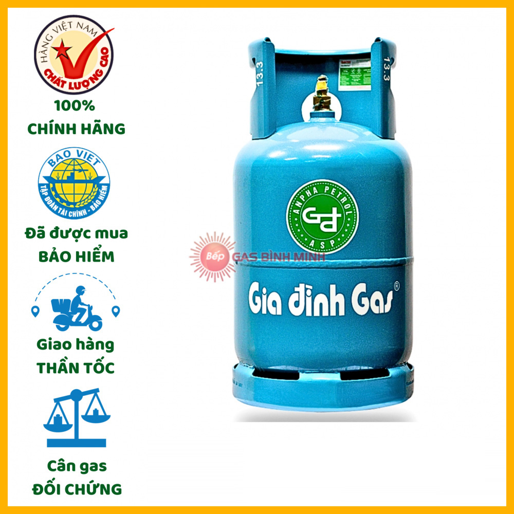 bình gas gia đình màu đỏ 12kg