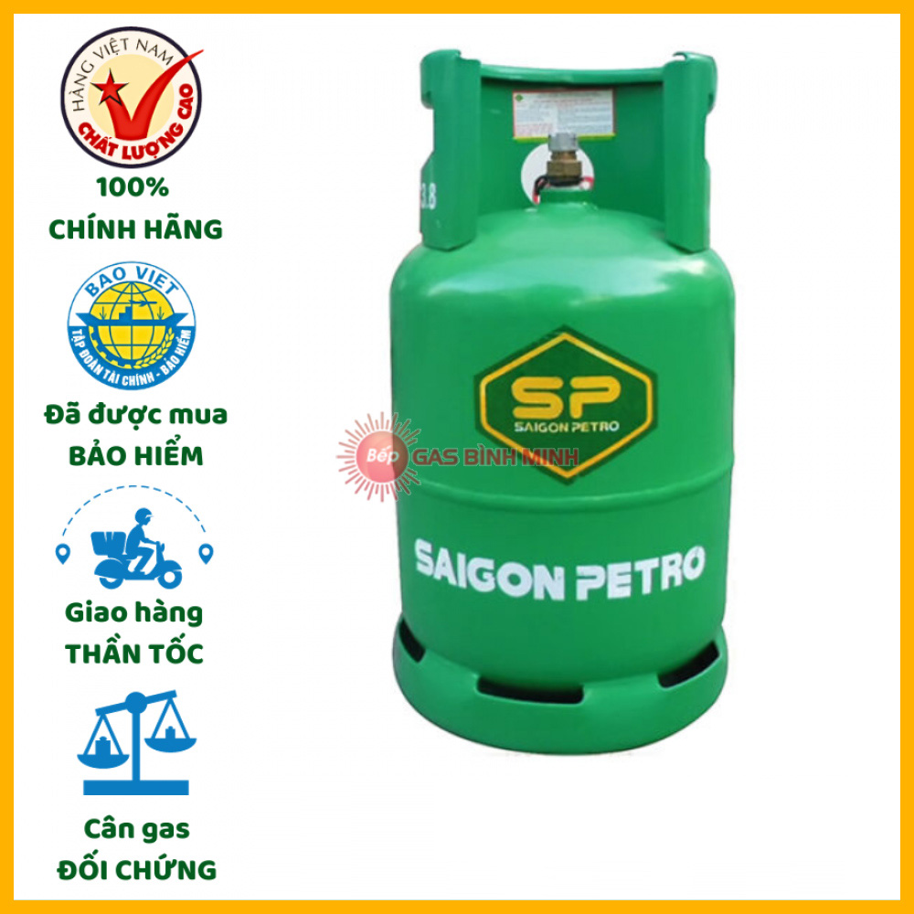 bình gas Saigon Petro xanh lá 12kg