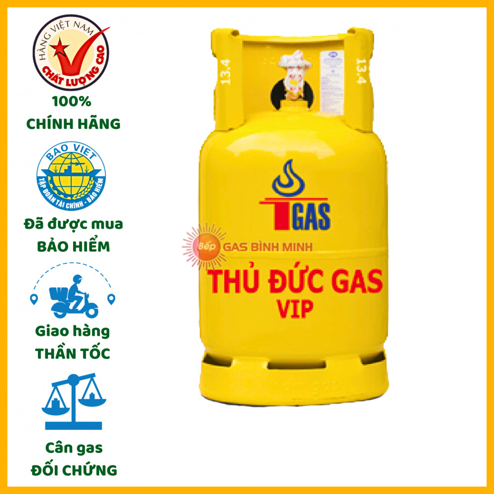 bình gas thủ đức vàng 12kg giá tốt