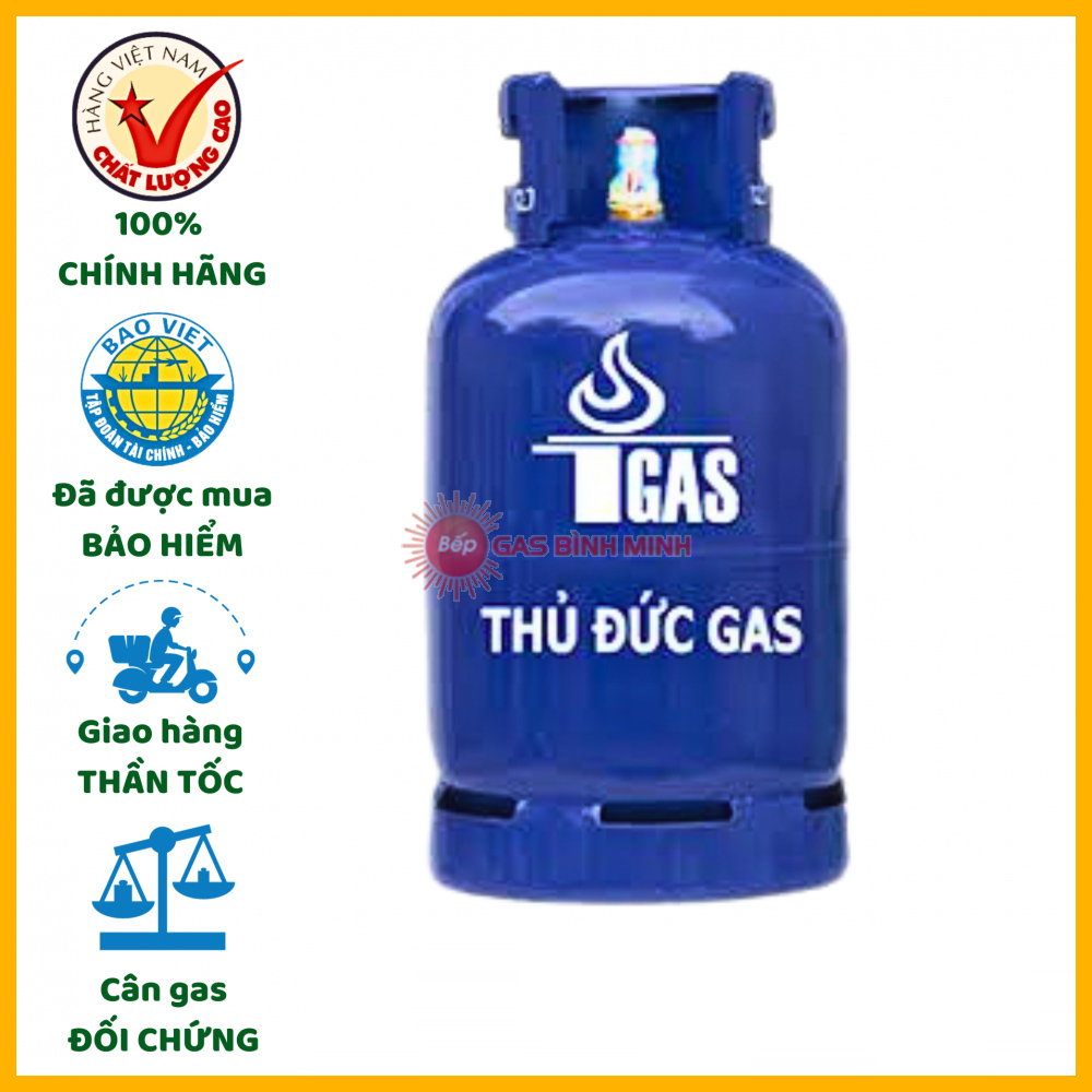 bình gas thủ đức xanh đậm 12kg giá tốt