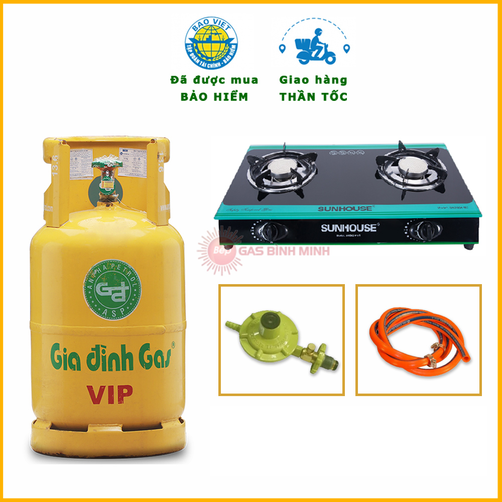 Bộ Bình Bếp gas dương hồng ngoại SUNHOUSE SHB004MT giá rẻ, giao ngay