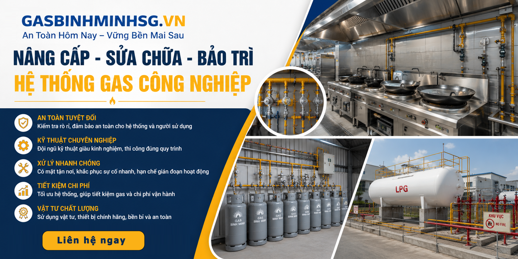 Nâng Cấp, Sửa Chữa, Bảo Trì Hệ Thống Gas Công Nghiệp
