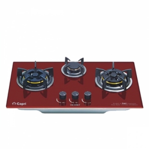 Bếp Gas Âm Kính 3 Lò Capri Cr-309kt (Red)