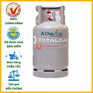 Bình gas Á Châu Total Gaz xám 12kg
