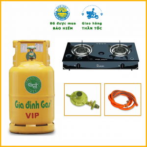 Bộ Bình Bếp Gas Đôi Mặt Kính Sakura SA-690NK