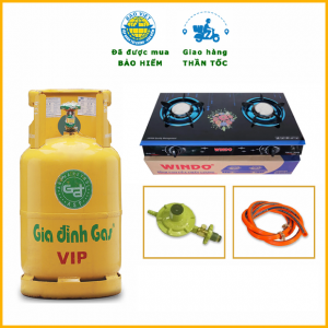 Bộ Bình Bếp Gas Đôi Windo Hồng Ngoại
