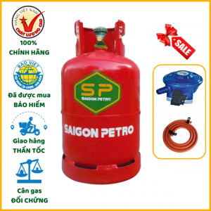 Bộ bình dây van gas Saigon Petro đỏ 12kg