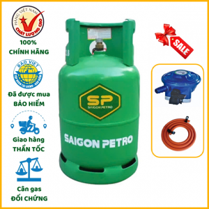Bộ bình dây van gas Saigon Petro xanh lá 12kg