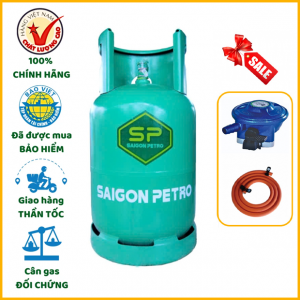 Bộ bình dây van gas Saigon Petro xanh ngọc 12kg