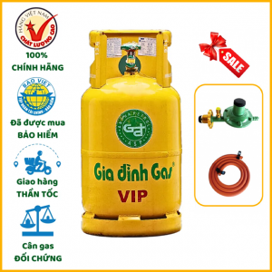 Combo bình gas Gia Đình vàng 12kg